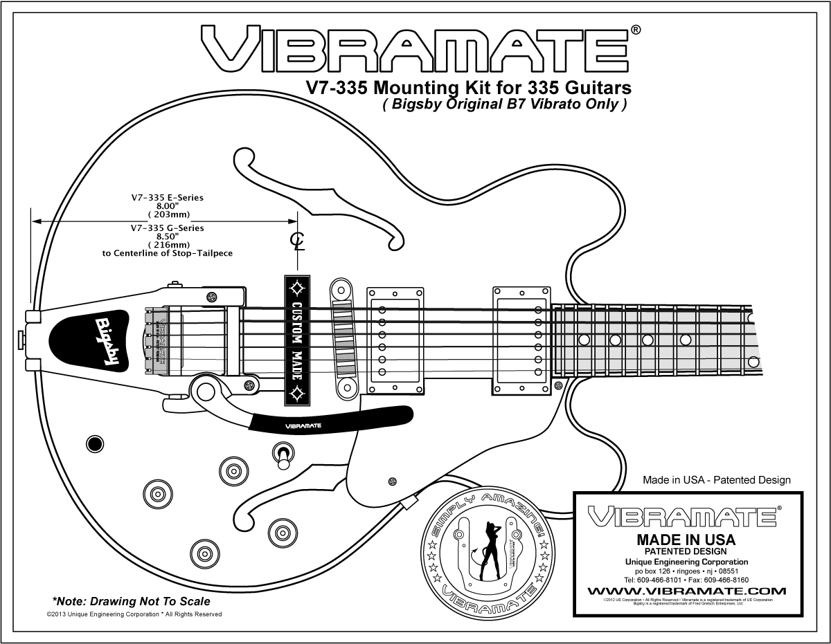 Vibramate V7-335 Arch Top Kit