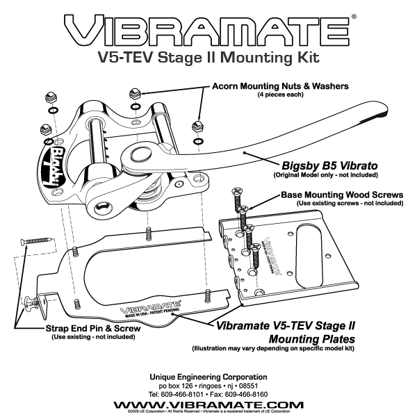 Vibramate V5-TEV Stage II Mounting Kit - Click Image to Close